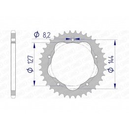 Couronne AFAM aluminium 51607 - 520 - Nécessite un porte couronne AFAM