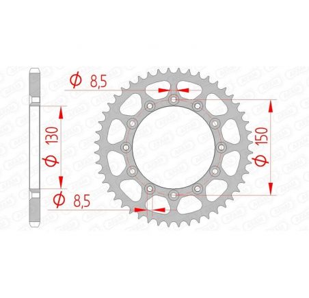 Couronne AFAM acier standard 12323 - 520