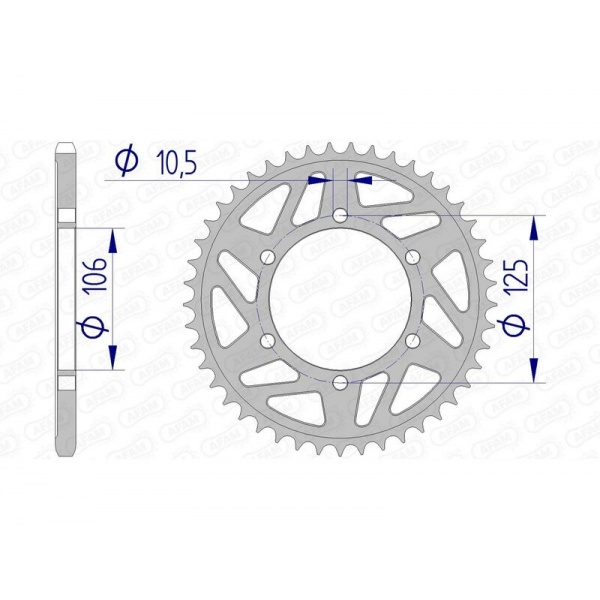 Couronne AFAM aluminium 87606 - 520