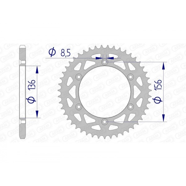 Couronne AFAM aluminium 15206 - 520