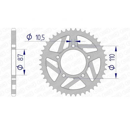 Couronne AFAM aluminium 15405 - 520