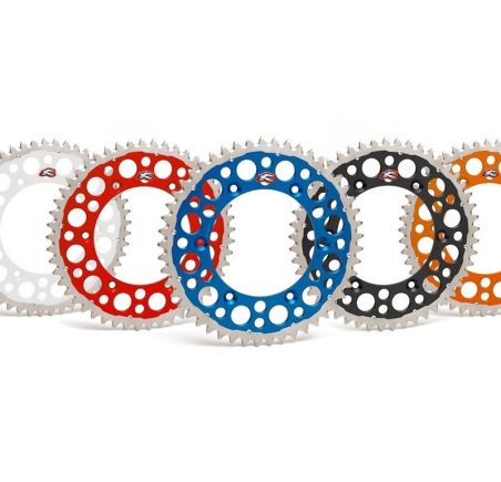 Couronne RENTHAL Twinring aluminium Ultra-Light anti-boue anodisé dur HA - 520