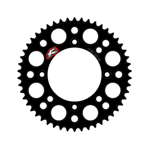 Couronne RENTHAL aluminium ultra-light anti-boue 518U - 420 Couronne RENTHAL aluminium ultra-light anti-boue 518U - 420