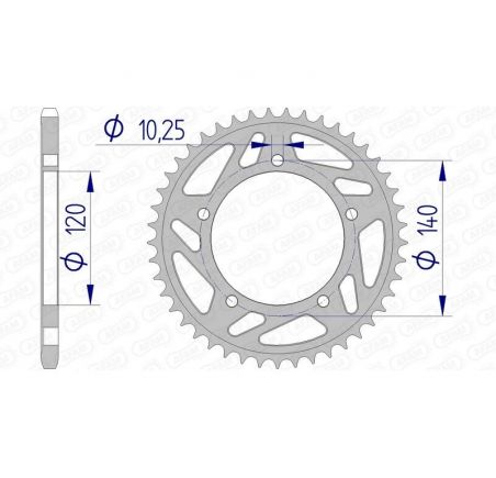 Couronne AFAM aluminium 15605 - 520