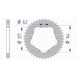 Couronne AFAM aluminium 51608 - 525 - Nécessite un porte couronne AFAM