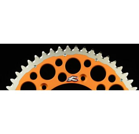 Couronne RENTHAL Twinring aluminium Ultra-Light anti-boue anodisé dur HA - 520
