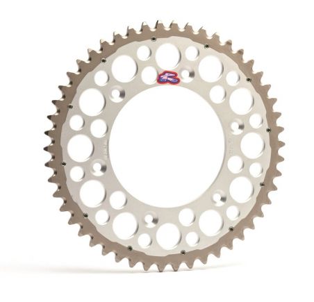 Couronne RENTHAL Twinring aluminium Ultra-Light anti-boue anodisé dur HA - 520