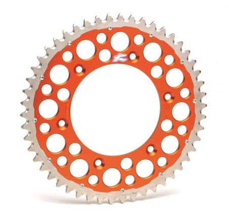 Couronne RENTHAL Twinring aluminium Ultra-Light anti-boue anodisé dur HA - 520