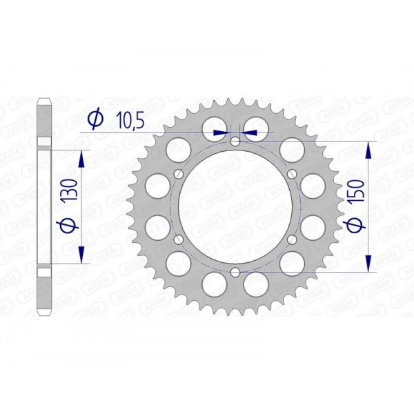 Couronne AFAM aluminium 13604 - 520 Couronne AFAM aluminium 13604 - 520