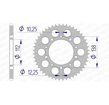 Couronne AFAM aluminium Ultra-Light 11509 - 520