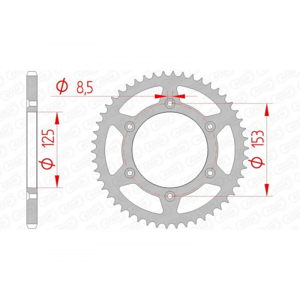 Couronne AFAM acier standard 10212 - 520 Couronne AFAM acier standard 10212 - 520