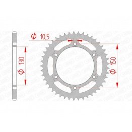 Couronne AFAM acier standard 10501 - 520
