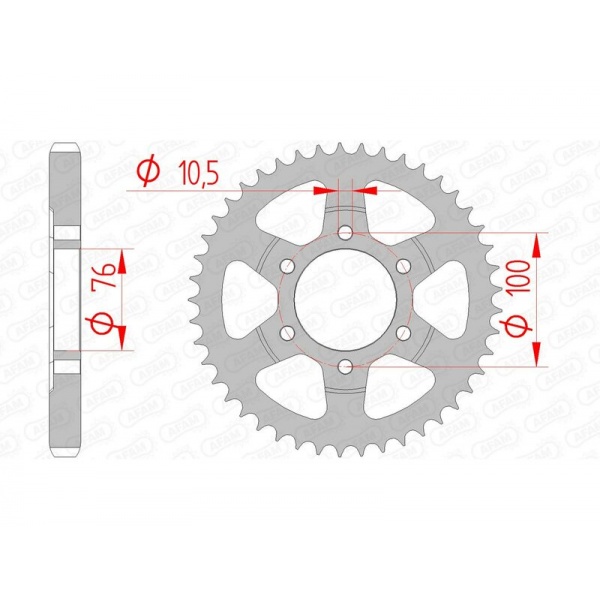 Couronne AFAM acier standard 14902 - 530 Couronne AFAM acier standard 14902 - 530