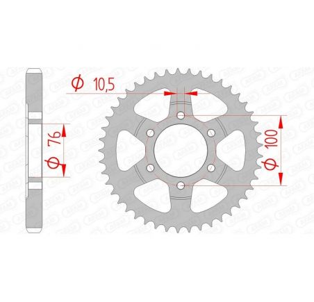 Couronne AFAM acier standard 14902 - 530
