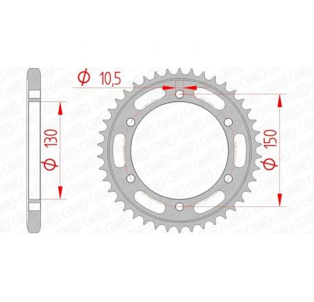 Couronne AFAM acier standard 12606 - 525