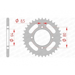 Couronne AFAM acier standard 12101 - 420