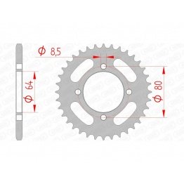 Couronne AFAM acier standard 12101 - 420