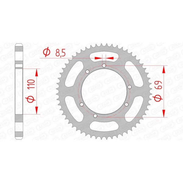 Couronne AFAM acier standard 59104 - 428