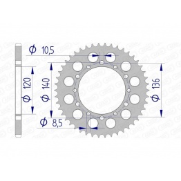 Couronne AFAM aluminium 17404520