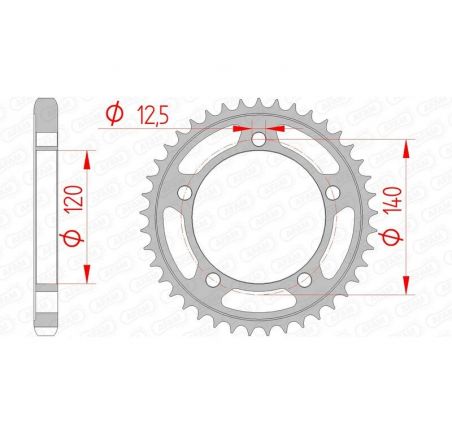 Couronne AFAM acier standard 14911 - 530