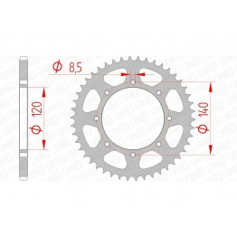 Couronne AFAM acier standard 16600 - 520