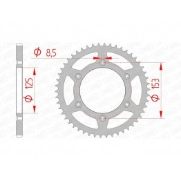 Couronne AFAM acier anti-boue 10212 - 520