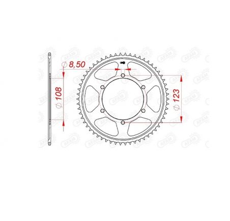 Couronne AFAM acier standard 92220 - 428