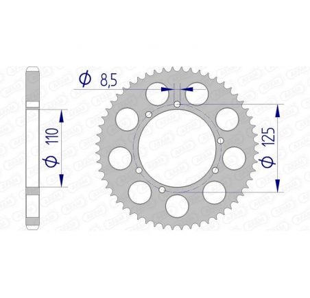 Couronne AFAM aluminium 60104 - 428