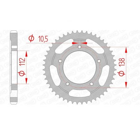 Couronne AFAM acier standard 12607 - 530