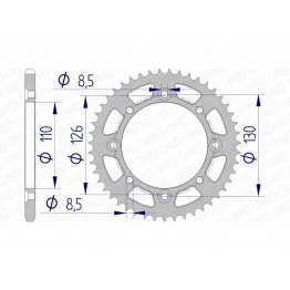 Couronne AFAM aluminium 17107420