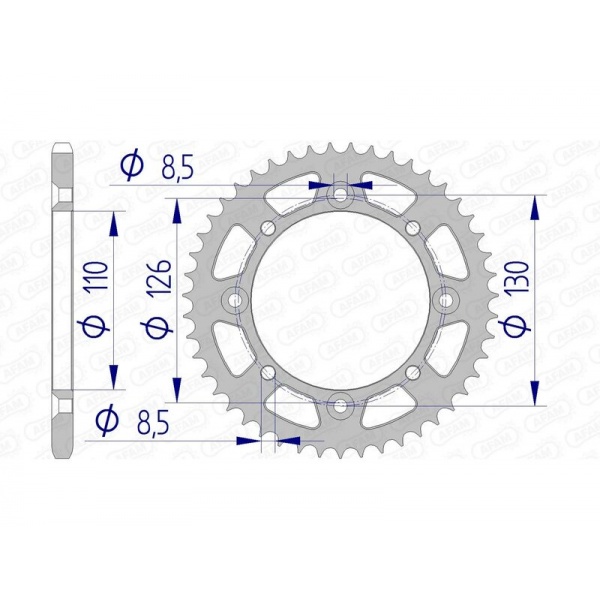 Couronne AFAM aluminium 17107420
