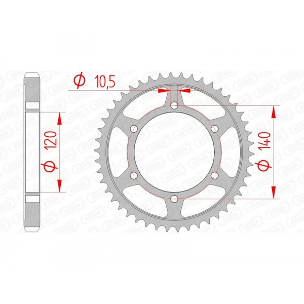 Couronne AFAM acier standard 16603 - 530