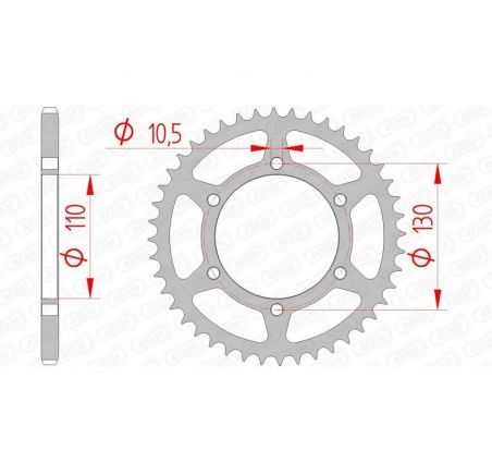 Couronne AFAM acier standard 16500 - 520