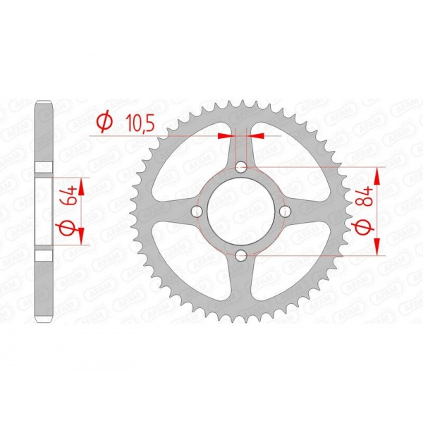 Couronne AFAM acier standard 14215 - 428 Couronne AFAM acier standard 14215 - 428