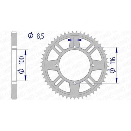 Couronne AFAM aluminium 17105428