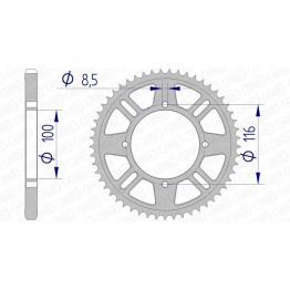 Couronne AFAM aluminium 17105428