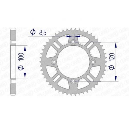 Couronne AFAM aluminium 15104 - 428