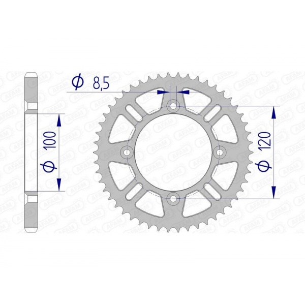 Couronne AFAM aluminium 15104 - 428