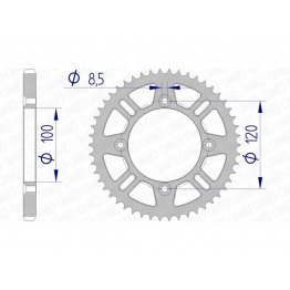 Couronne AFAM aluminium 15104 - 428