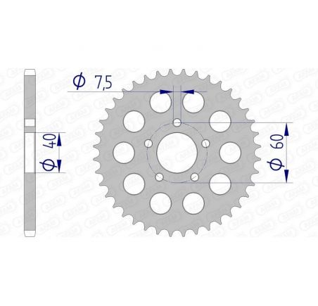 Couronne AFAM aluminium 72105 - 415