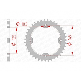 Couronne AFAM acier standard 12407 - 520