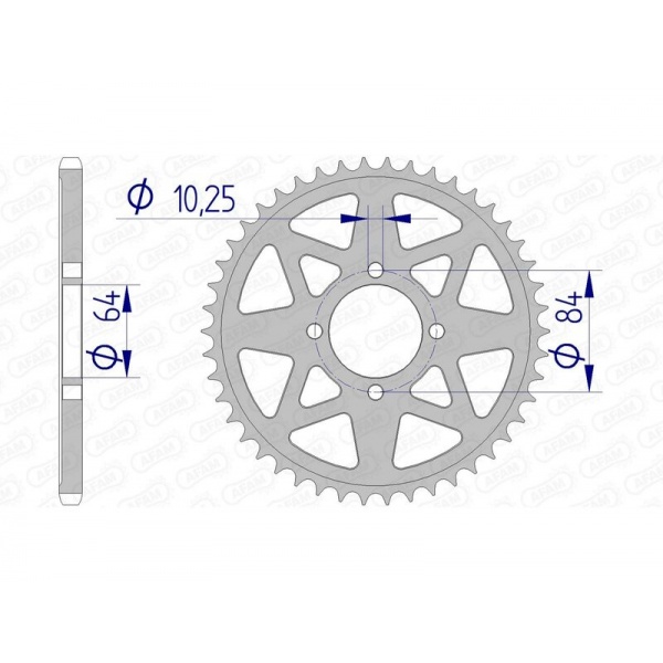 Couronne AFAM aluminium 15310 - 520 Couronne AFAM aluminium 15310 - 520