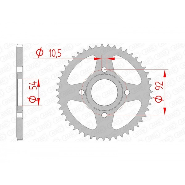 Couronne AFAM acier standard 12112 - 420 Couronne AFAM acier standard 12112 - 420