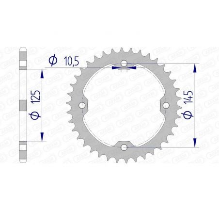 Couronne AFAM aluminium 13407 - 520