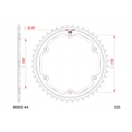 Couronne AFAM acier standard 86900 - 525
