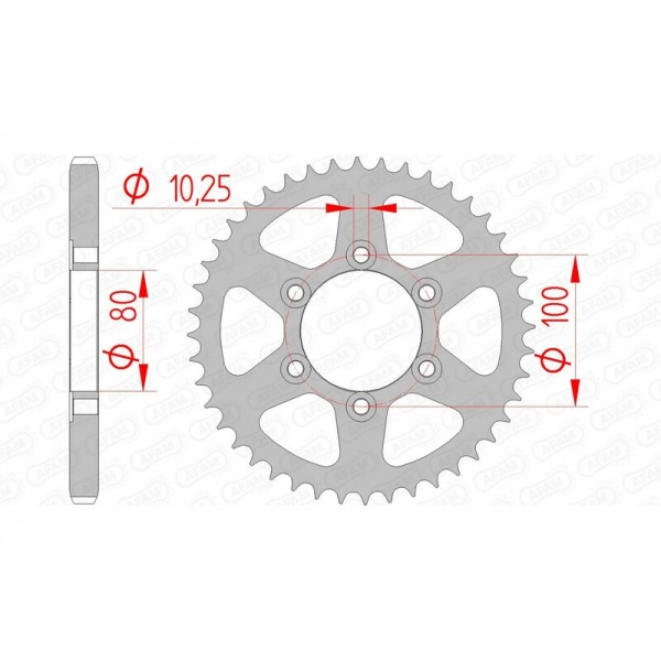 Couronne AFAM acier standard 92666 - 525 Couronne AFAM acier standard 92666 - 525