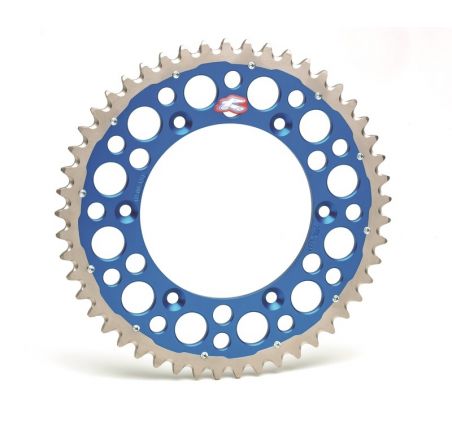 Couronne RENTHAL Twinring aluminium Ultra-Light anti-boue anodisé dur 1500 - 520