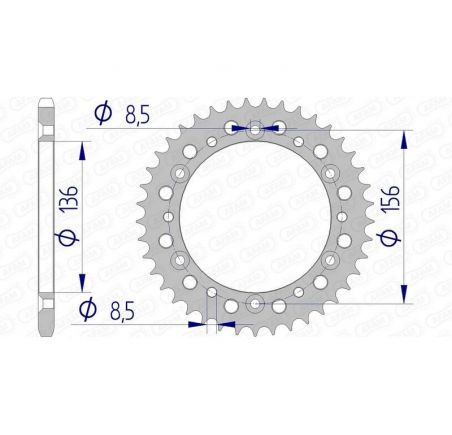 Couronne AFAM aluminium 15303 - 520