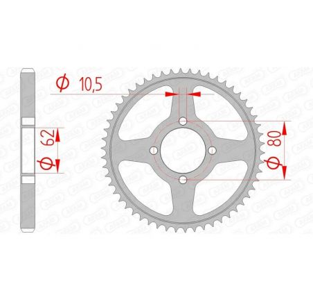 Couronne AFAM acier standard 12224 - 428