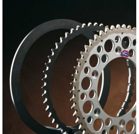 Couronne RENTHAL Twinring aluminium Ultra-Light anti-boue anodisé dur 1230 - 520